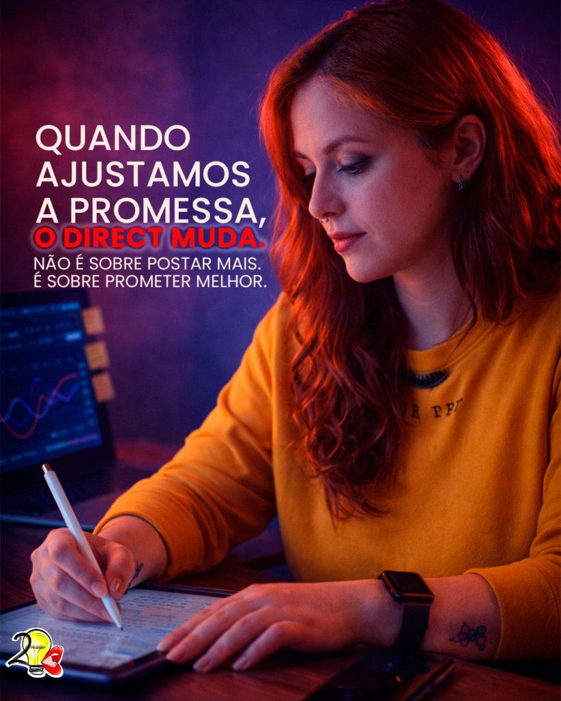 PROMESSA DE MARCA: O GUIA COMPLETO PARA TRANSFORMAR ATENÇÃO EM LEADS QUALIFICADOS 20Falar de Social Media - Agência de Marketing Digital | Mas se a sua promessa de marca é genérica, seu direct vira plateia — não pipeline.