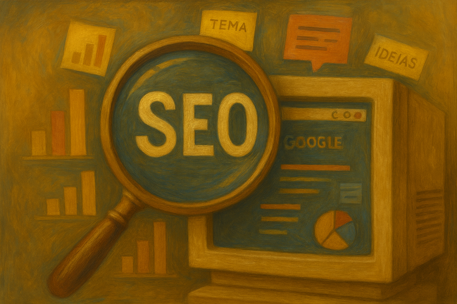 20Falar de Social Media - Agência de Marketing Digital | No universo digital, ter um bom conteúdo não é mais suficiente. O mundo está saturado de boas ideias que ninguém encontra. E é aí que entra o SEO — Search Engine Optimization, ou otimização para mecanismos de busca. 